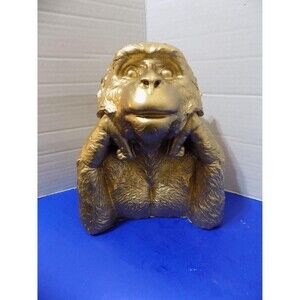 NEW Monkey Ape Statue Posing For Photo Figurine Home Decor Chimp Chimpanzee